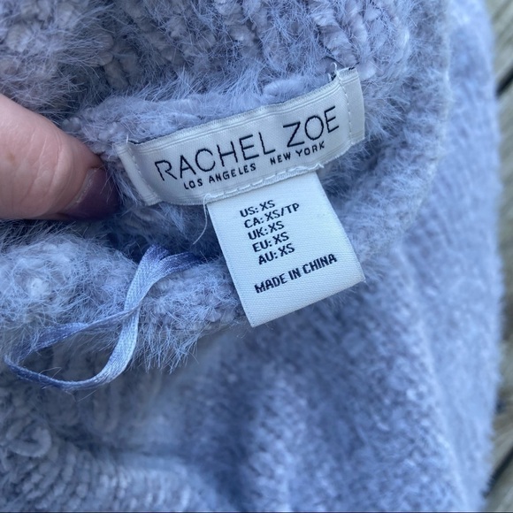 Rachel Zoe Boxy Mock Neck Chenille Sweater XS - Picture 6 of 9